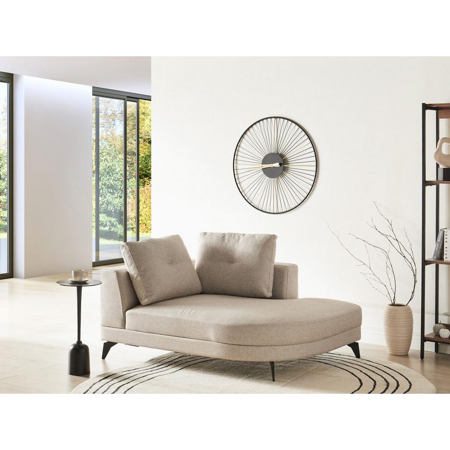 Beliani Chaise longue en Lin synthétique Moderne MARUM  
