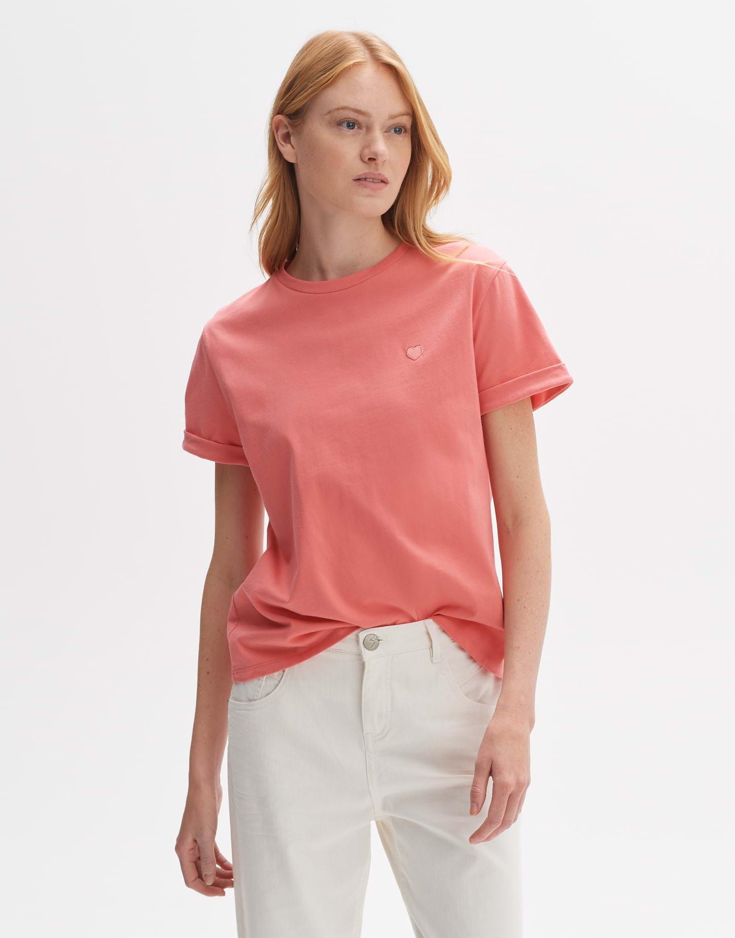 Image of T-shirt Serz Gerade Damen Hellorange 44