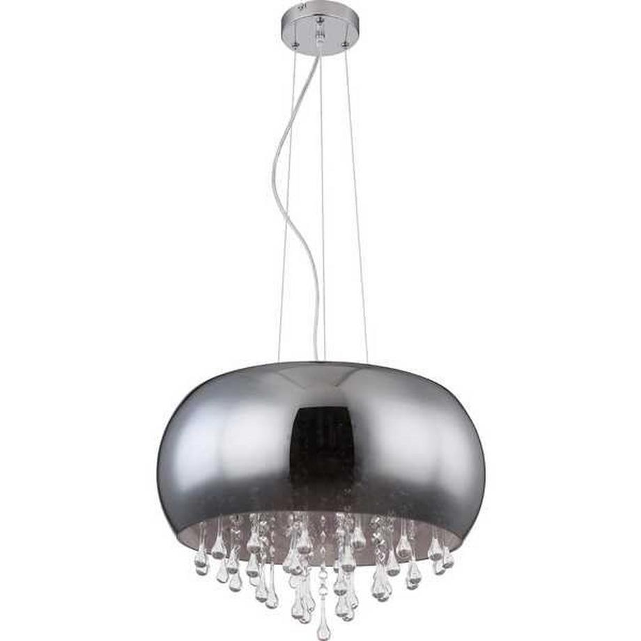 mutoni Lampe à suspension Kalla chrome 5xE14  