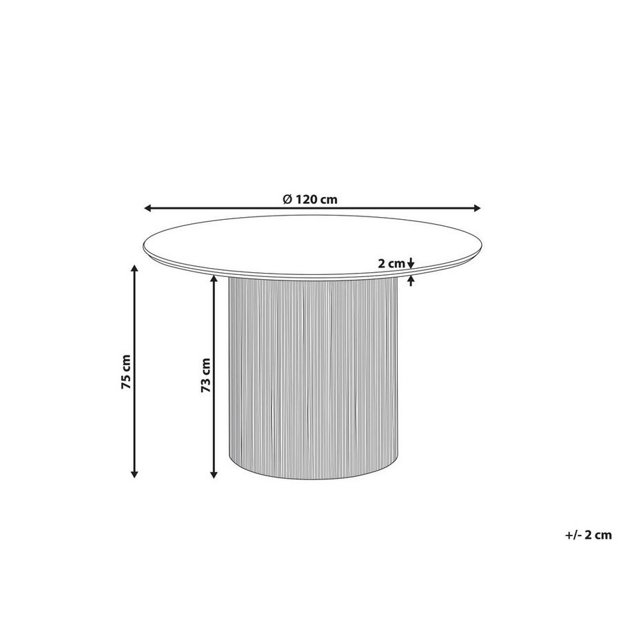 Beliani Table de repas en MDF Minimaliste SHEHO  