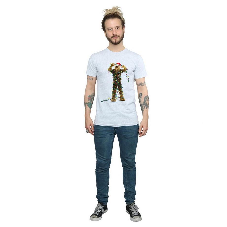 STAR WARS Star Wars Chewbacca Lumières de Noël T-Shirt  