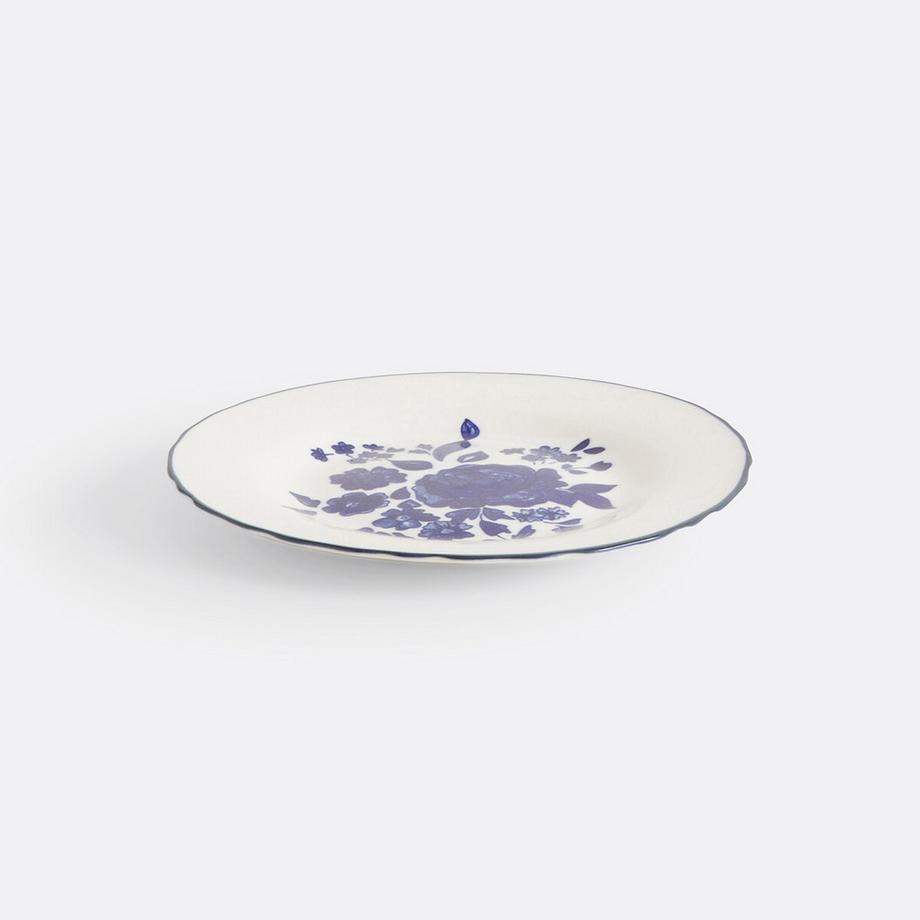 La Redoute Intérieurs Lot de 4 assiettes à dessert en porcelaine  