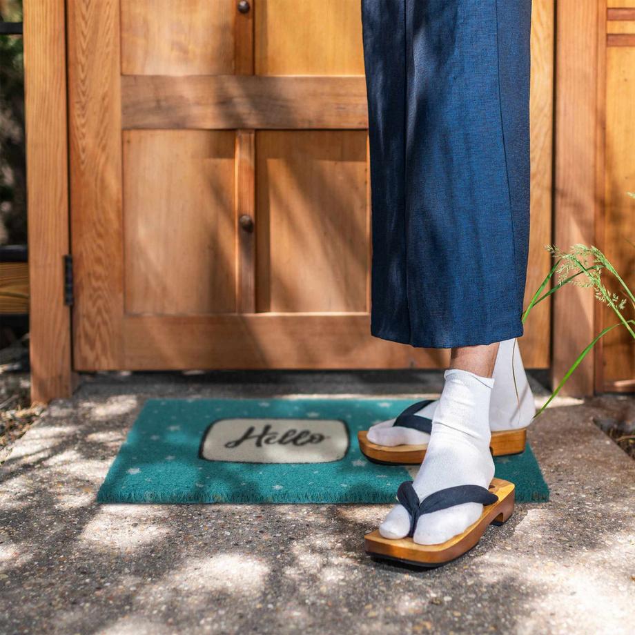 B2X Fußmatte aus Kokosnuss Hello  