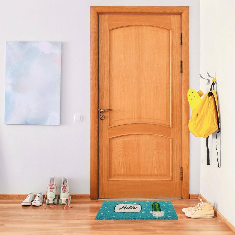 B2X Fußmatte aus Kokosnuss Hello  