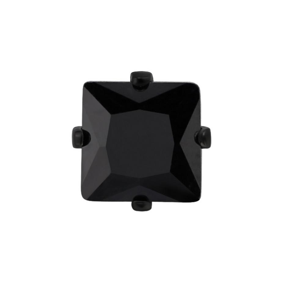 Maxte  Quadratische  Ohrstecker aus Edelstahl mit Zirkonia 