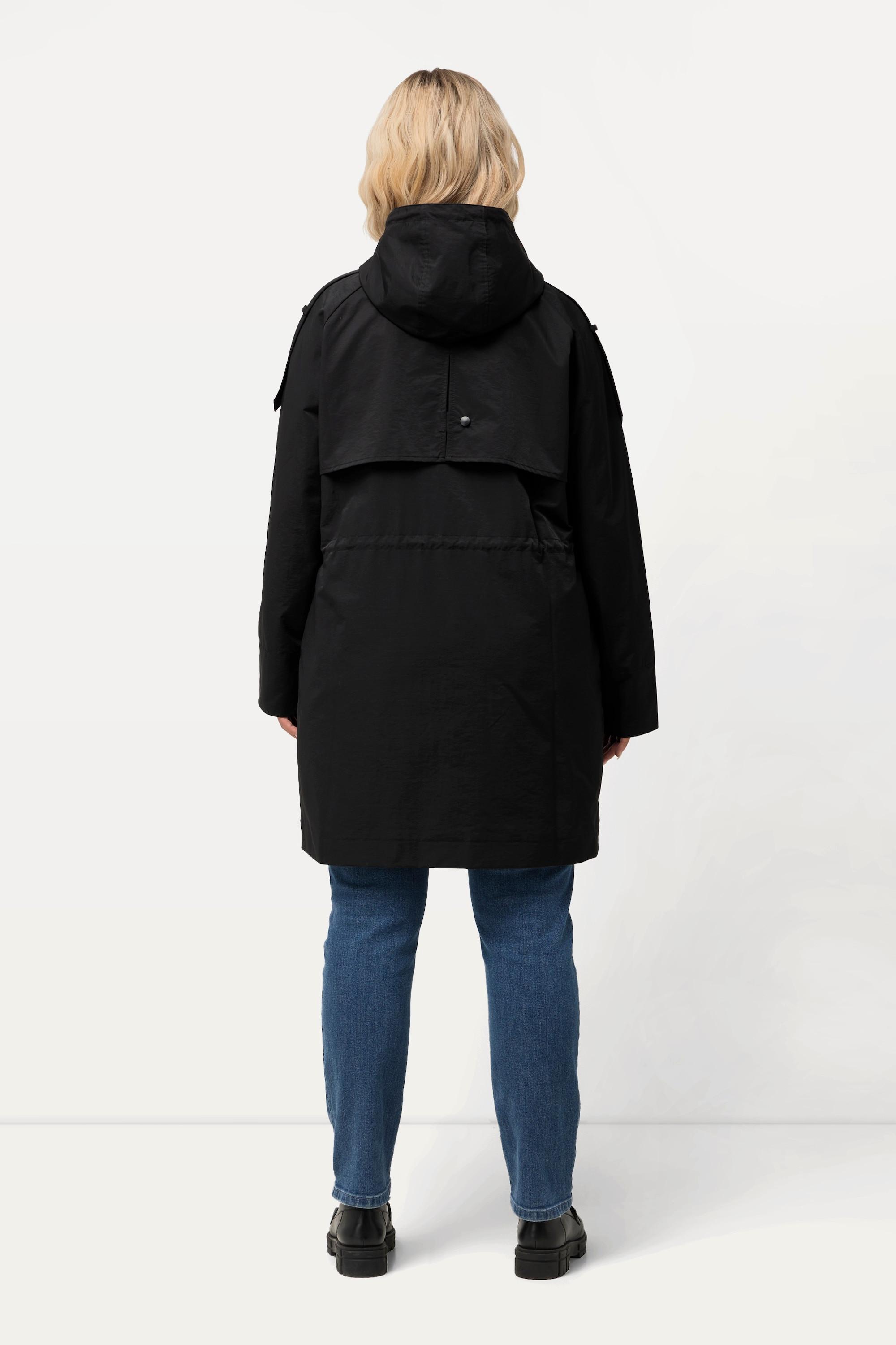 Ulla Popken  Manteau technique HYPRAR, imperméable, capuche 