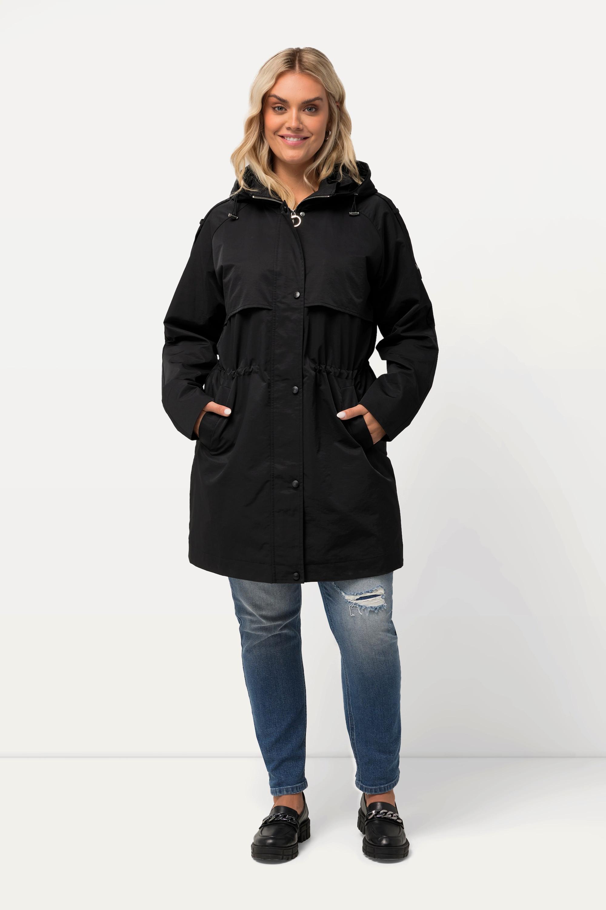 Ulla Popken  Manteau technique HYPRAR, imperméable, capuche 