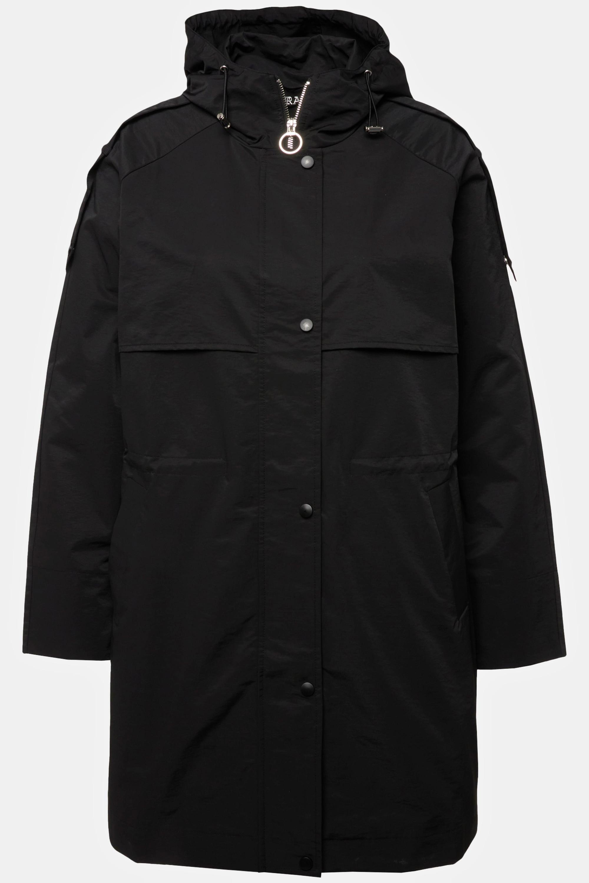 Ulla Popken  Manteau technique HYPRAR, imperméable, capuche 