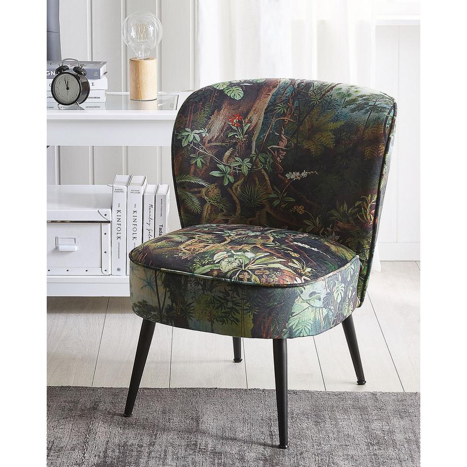 Beliani Fauteuil en Tissu  VOSS  