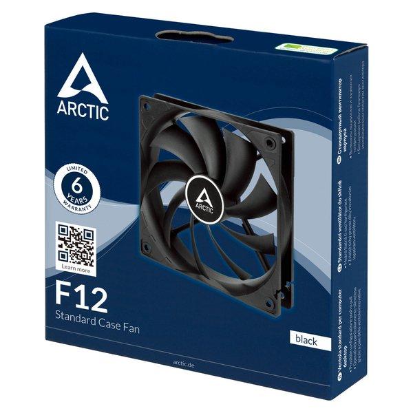 Arctic Cooling  F12 Case per computer Ventilatore 12 cm Nero 1 pz 