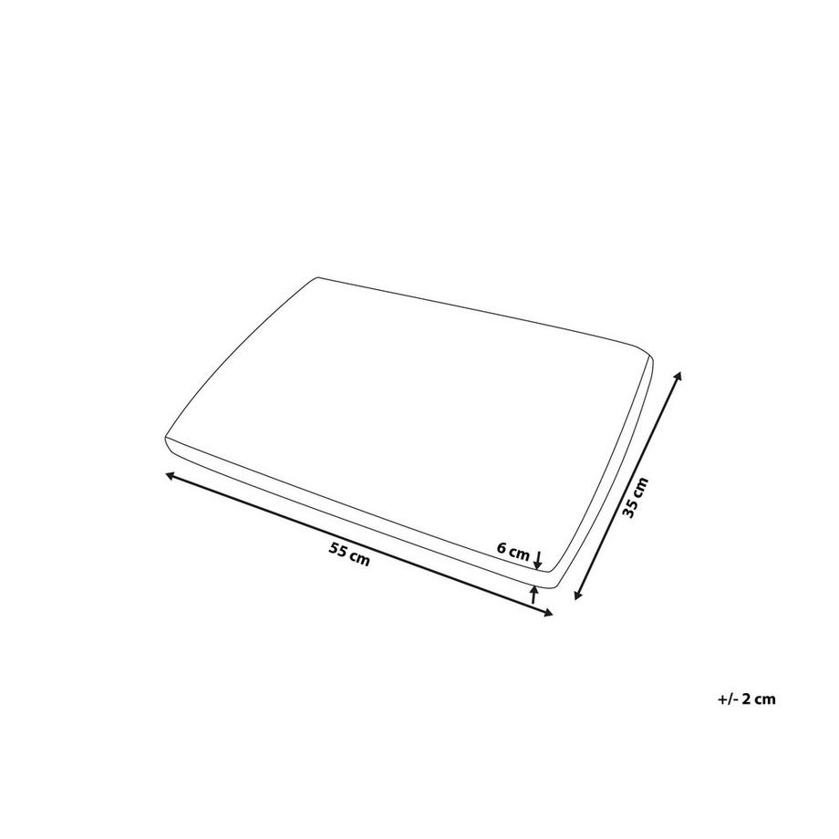 Beliani MUIR Polyester Memory Foam Kopfkissen  