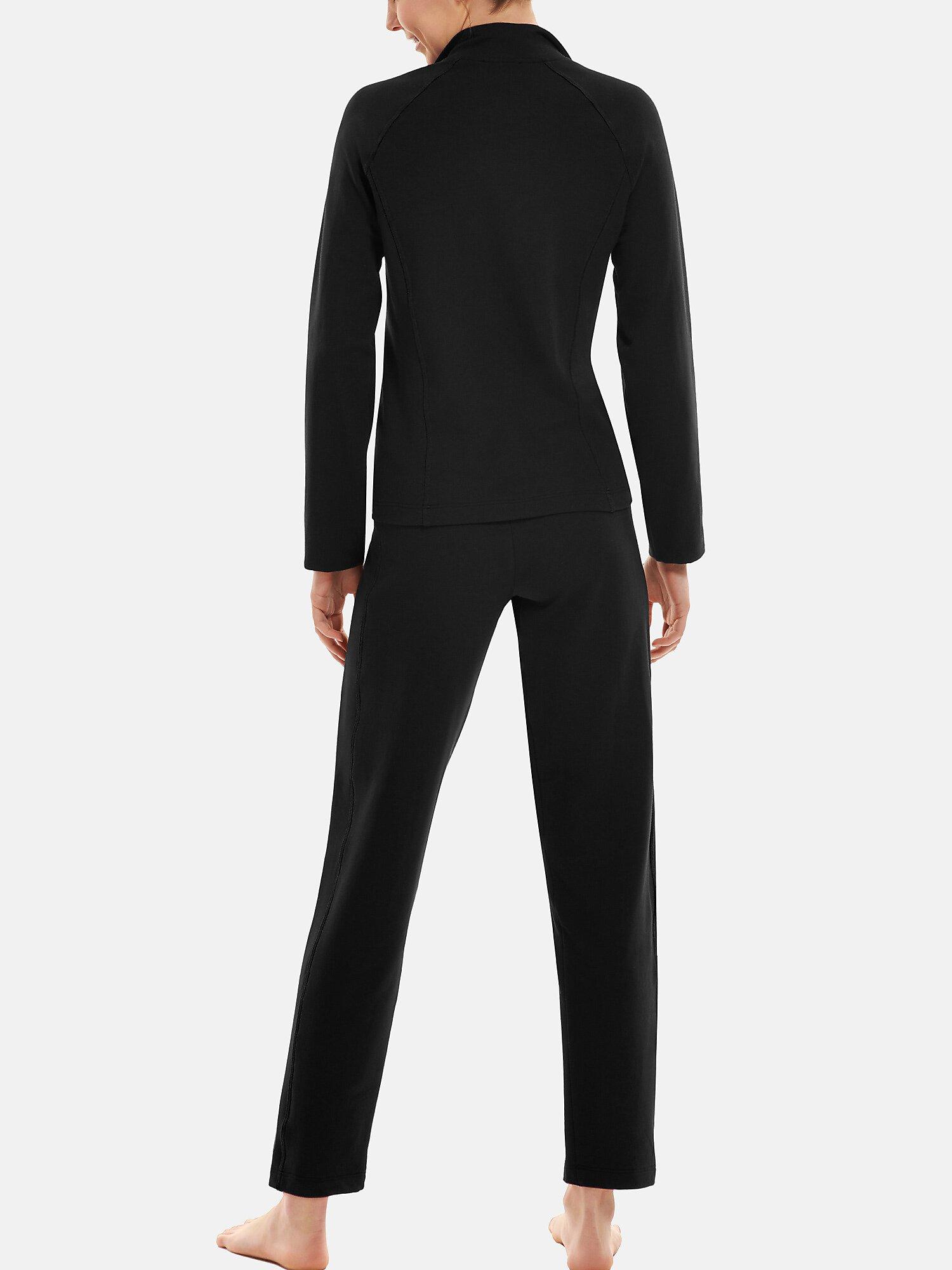 Image of Top Mit Reißverschluss Und Langen Ärmeln Youthful Damen Schwarz L