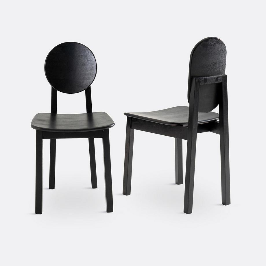 La Redoute Intérieurs Lot de 2 chaises frêne  