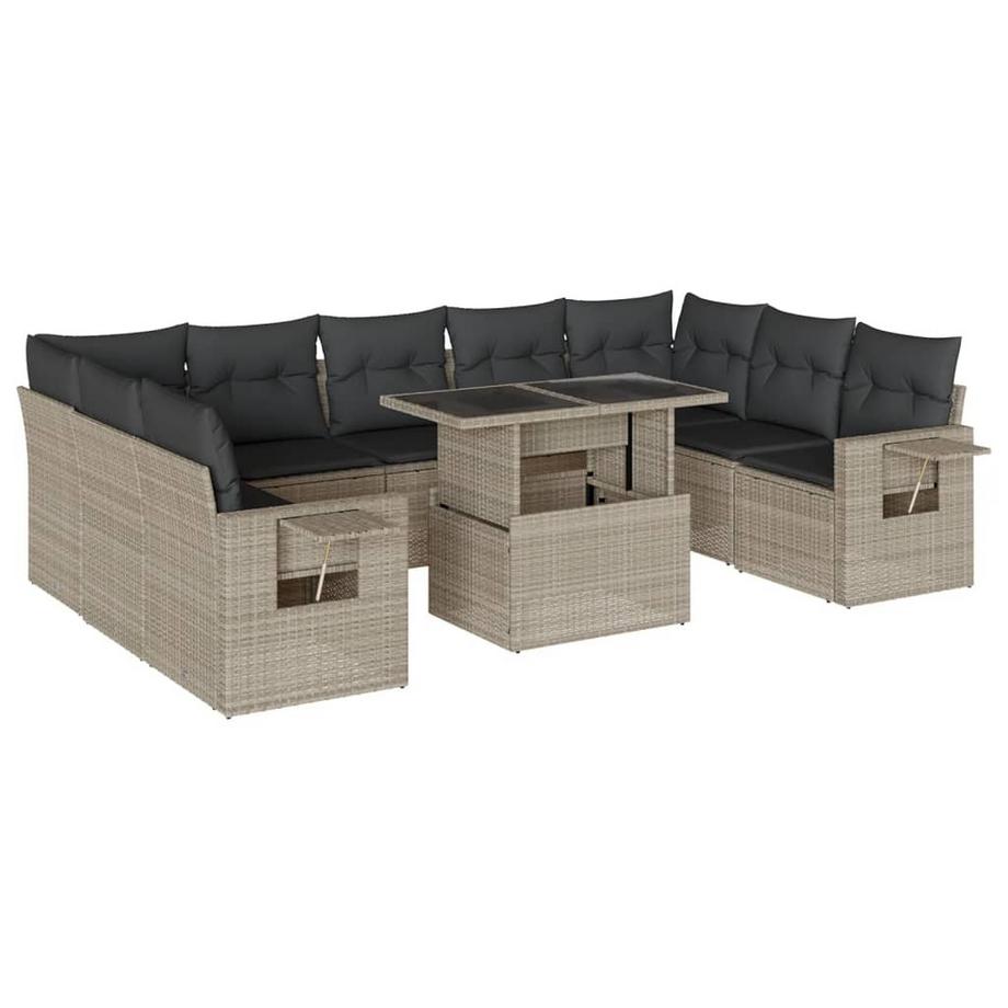 set divano da giardino Polirattan