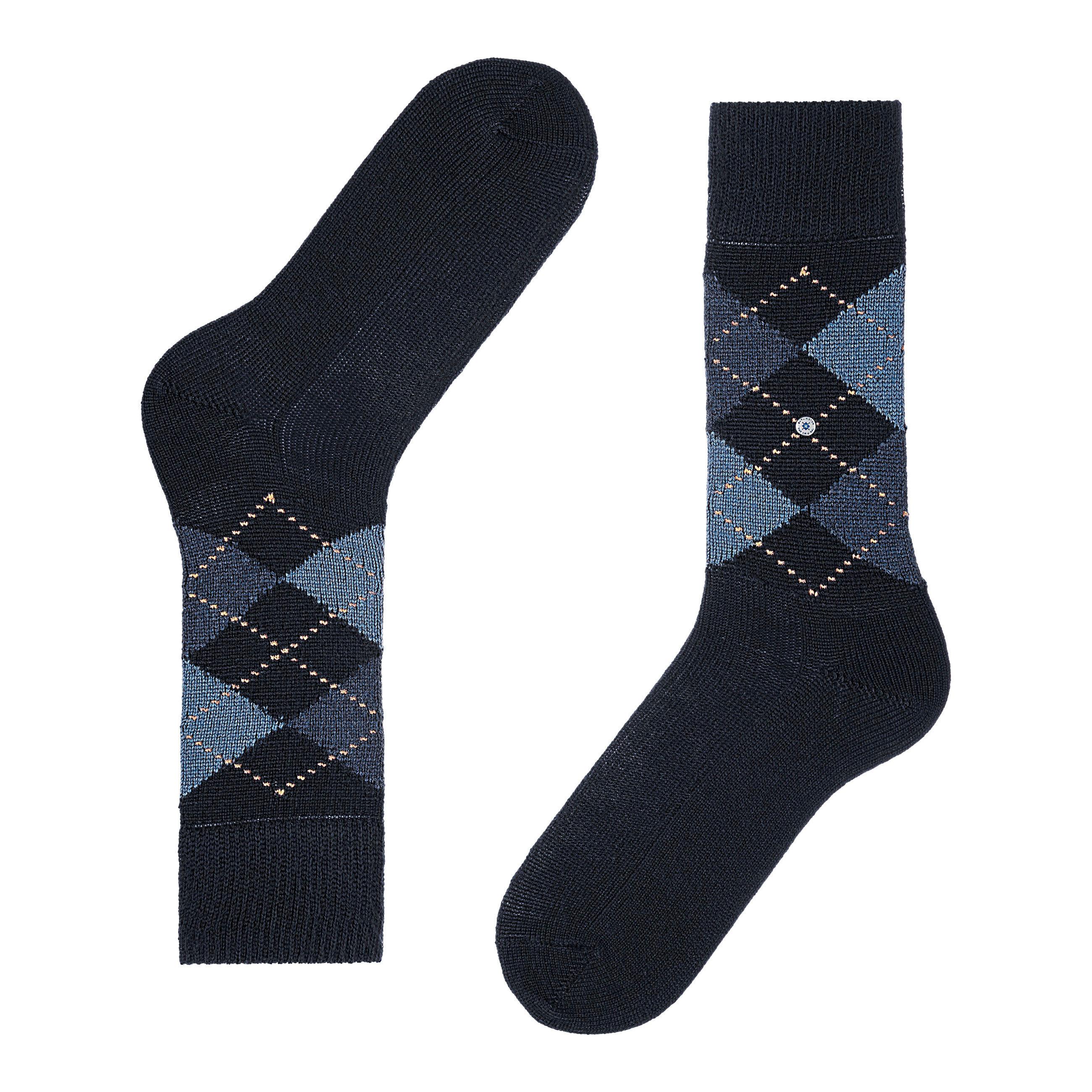 Burlington Preston Rautenmuster Socken  