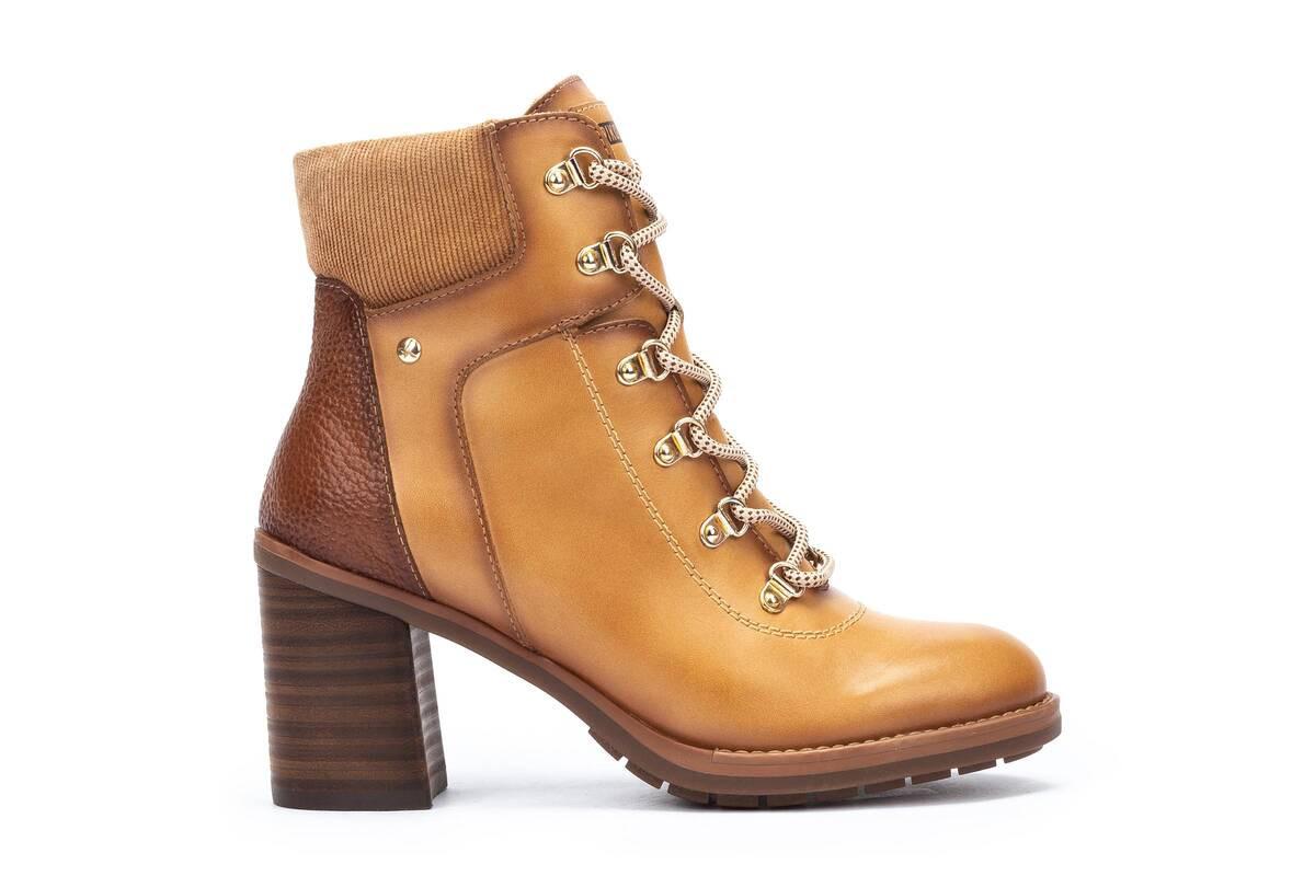 Image of Pompeya - Leder Stiefelette Damen Braun 40