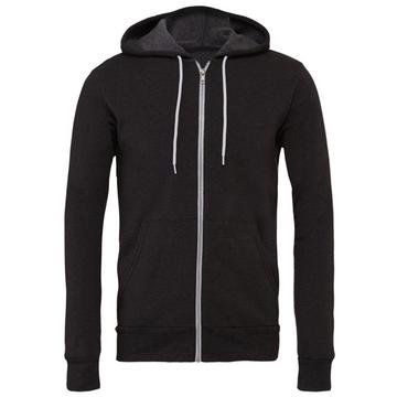 Canvas Fleece Kapuzenjacke