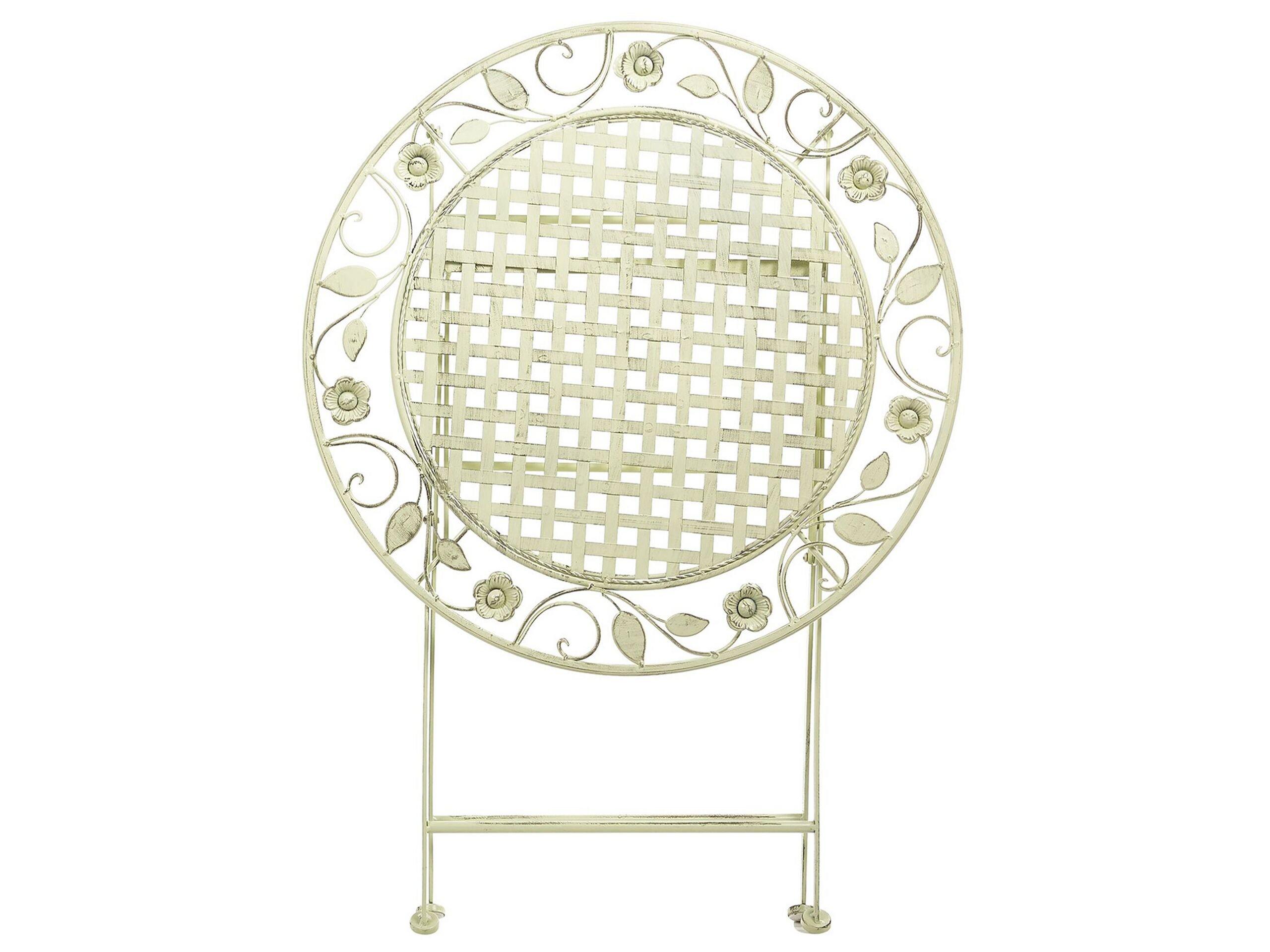 Beliani Tavolino Bistrot en Ferro Retrò BIVIO  