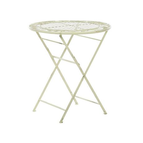 Beliani Table de jardin en Métal Rétro BIVIO  