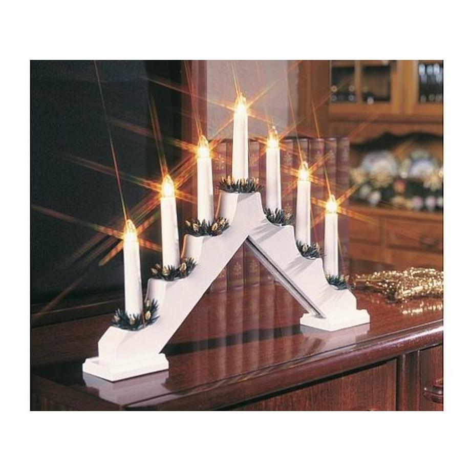 Konstsmide  Holzleuchter 2262-210 weiss lackiert 