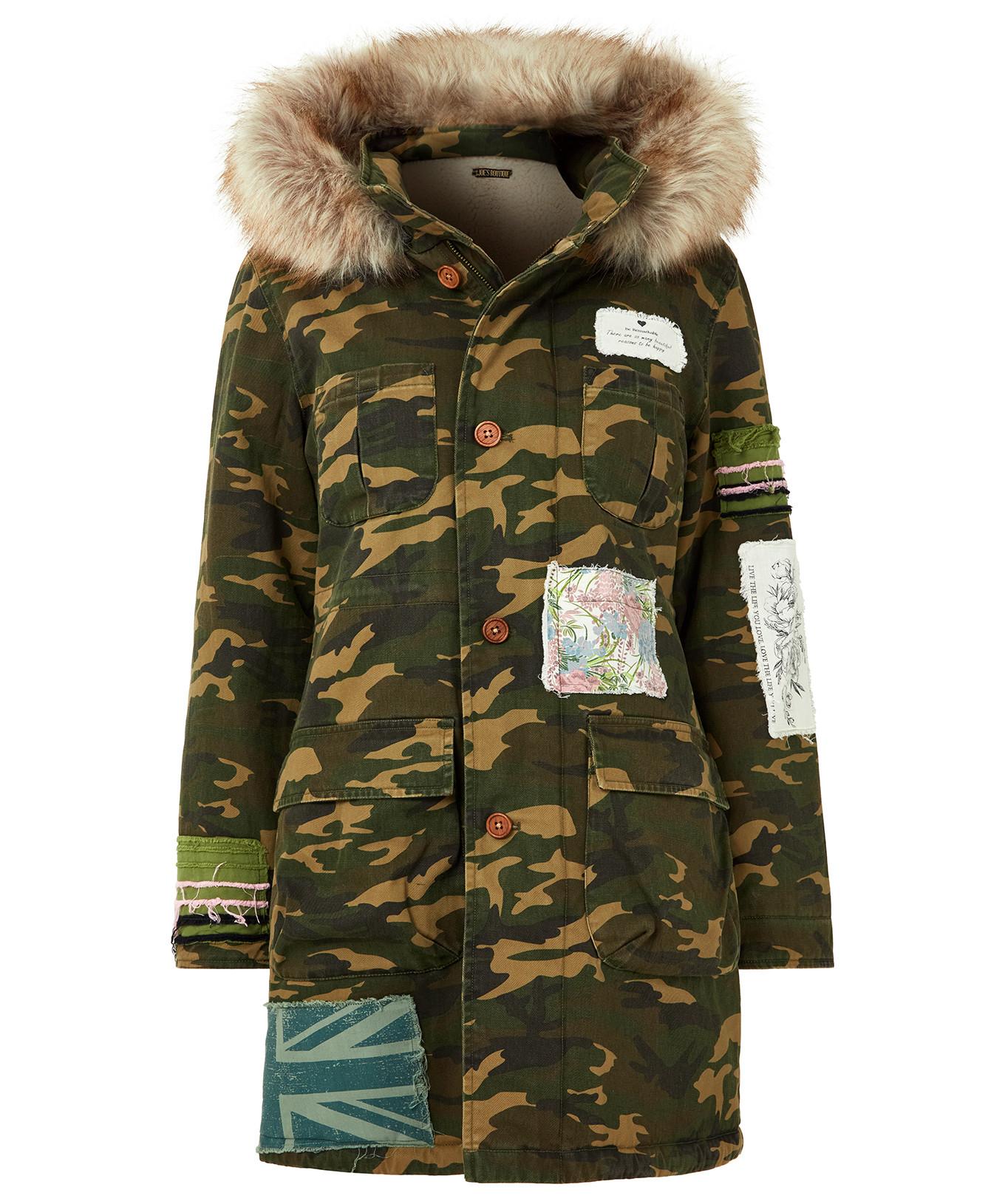 Joe Browns  Boutique Bestickter Camouflage-Parka mit Kapuze 