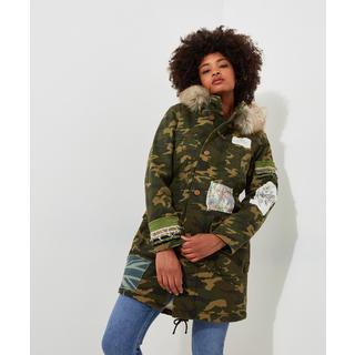 Joe Browns  Boutique Bestickter Camouflage-Parka mit Kapuze 