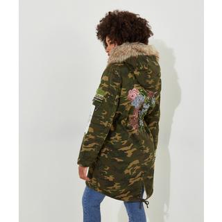 Joe Browns  Boutique Bestickter Camouflage-Parka mit Kapuze 