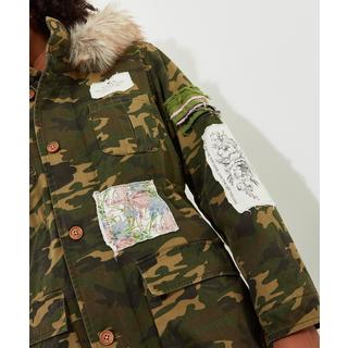 Joe Browns  Boutique Bestickter Camouflage-Parka mit Kapuze 