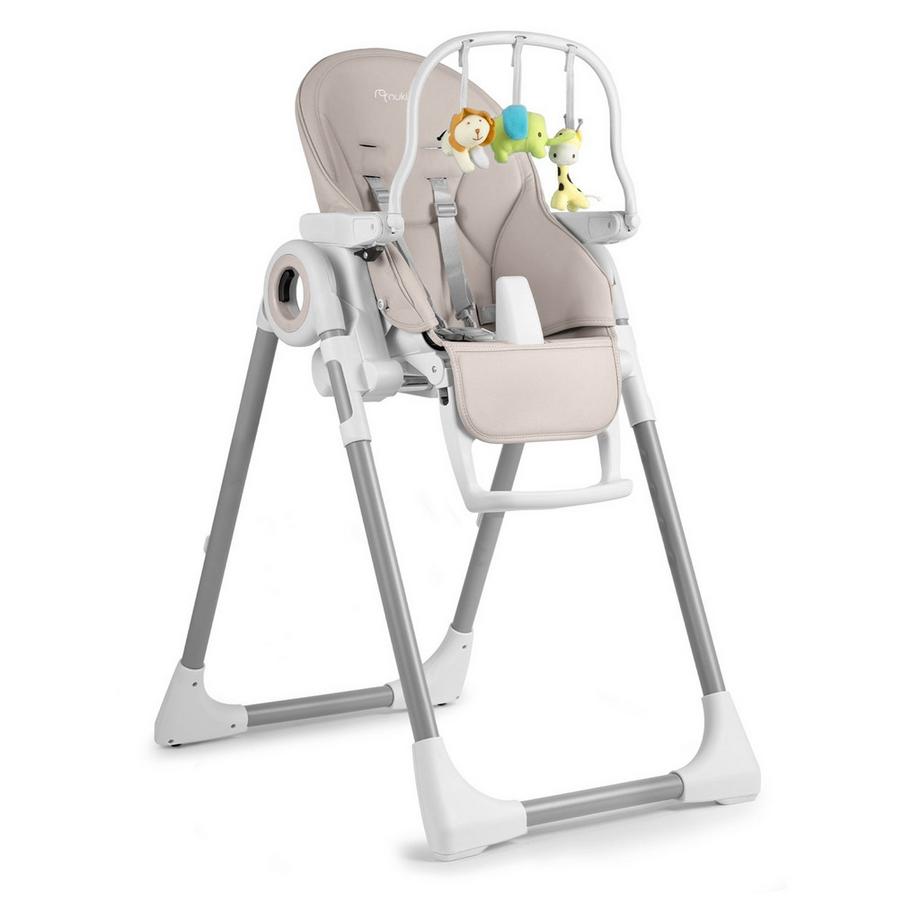 B2X  Sedia da pranzo con tavolo, grigia Sedia a dondolo Belo + arco giocattolo 