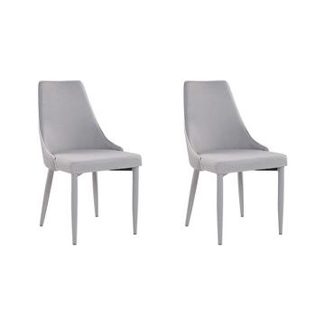Lot de 2 chaises de salle à manger en Tissu Moderne CAMINO