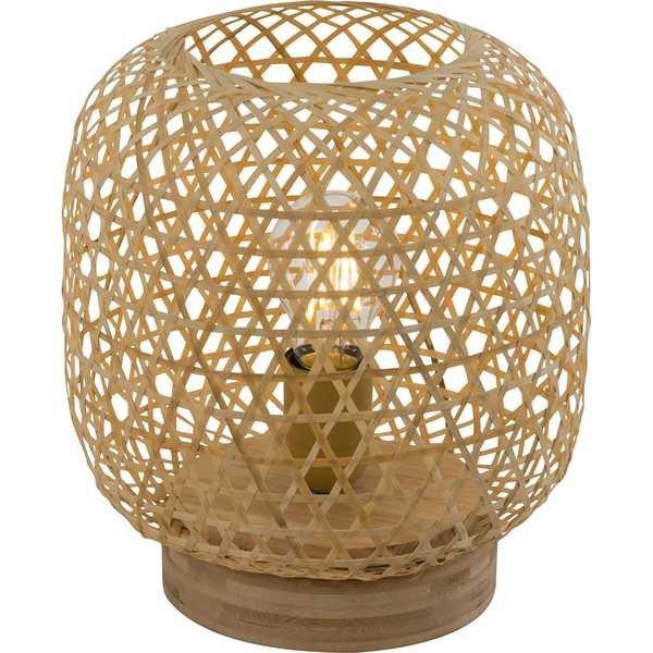 mutoni Lampe de table Mirena bambou naturel 1xE27  