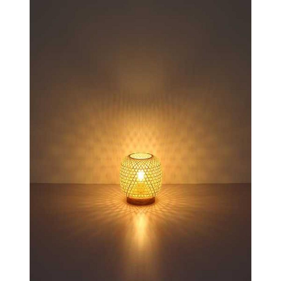 mutoni Lampe de table Mirena bambou naturel 1xE27  