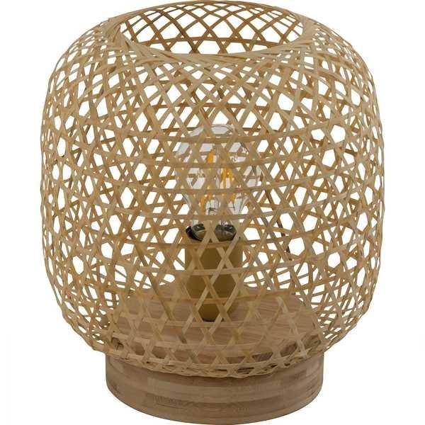 mutoni Lampe de table Mirena bambou naturel 1xE27  