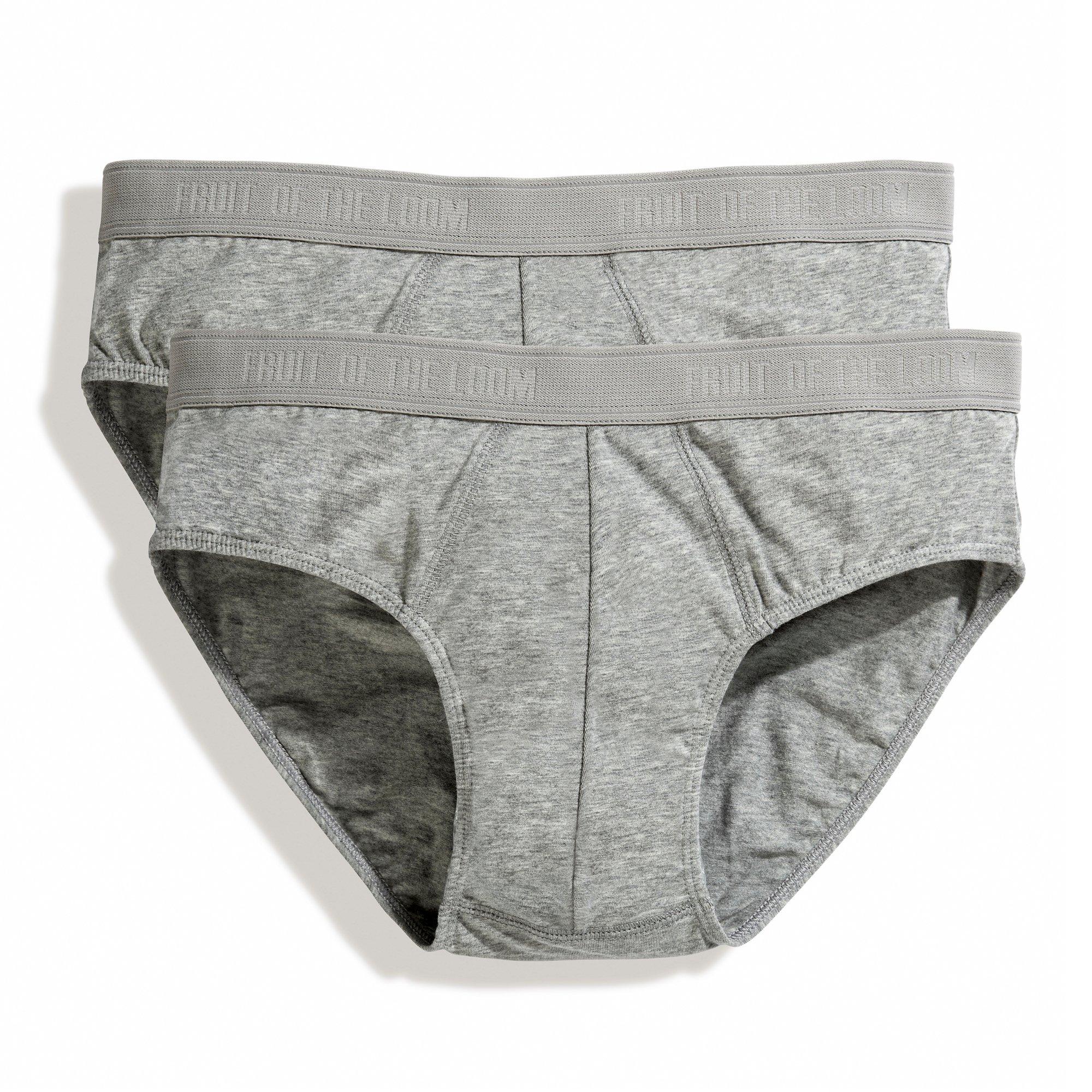 Image of Slip Unterhose, 2 Stück Herren Taubengrau XL