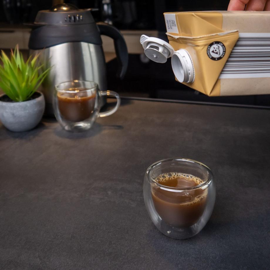 Intirilife Intirilife 4x verre à expresso transparent à double paroi  