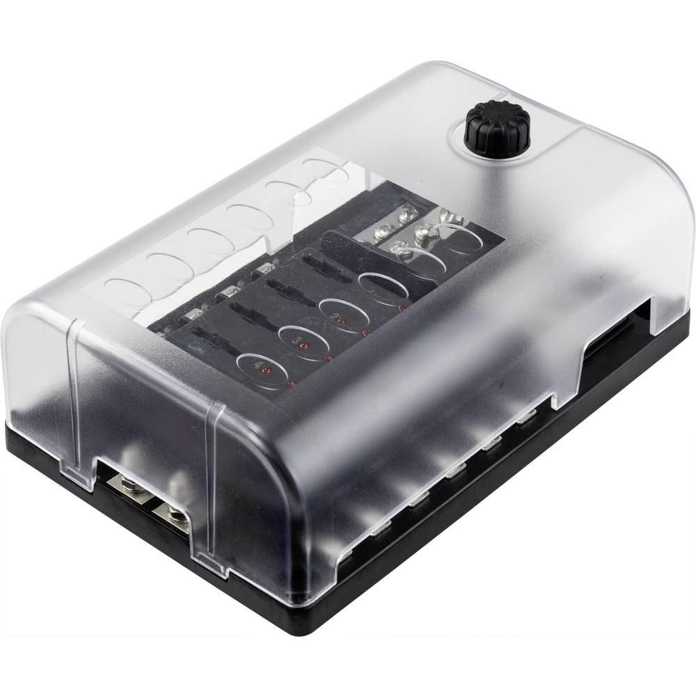 Image of Tru Components Flachsicherungs-halter Für 12 Sicherungen Mit Led-anzeige 32v20a Unisex