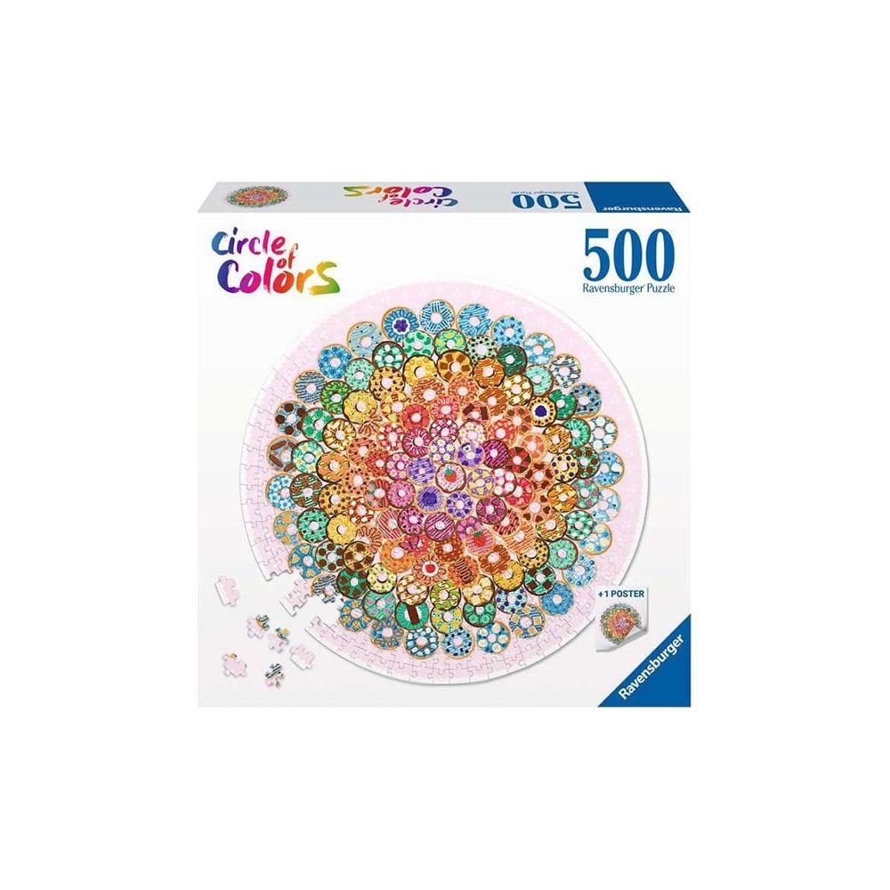 Ravensburger  Puzzle Circle of Colors Donuts (500Teile) 