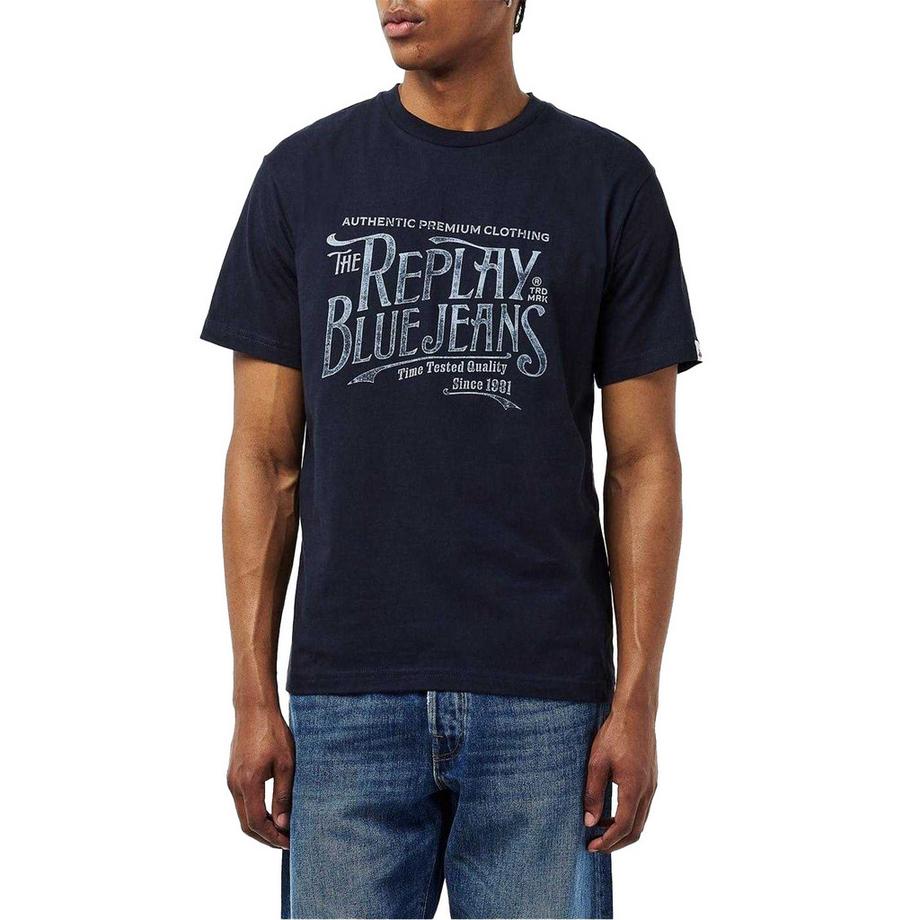 REPLAY Blue Jeans T-Shirt  