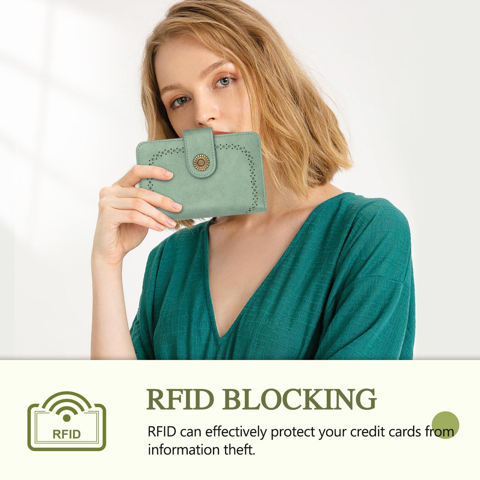 Only-bags.store Portafoglio Vintage in Pelle PU Grande Capacità  