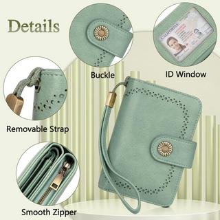 Only-bags.store Portafoglio Vintage in Pelle PU Grande Capacità  