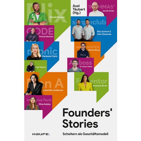 Founders' Stories Täubert, Axel (Hrsg.) Copertina rigida 