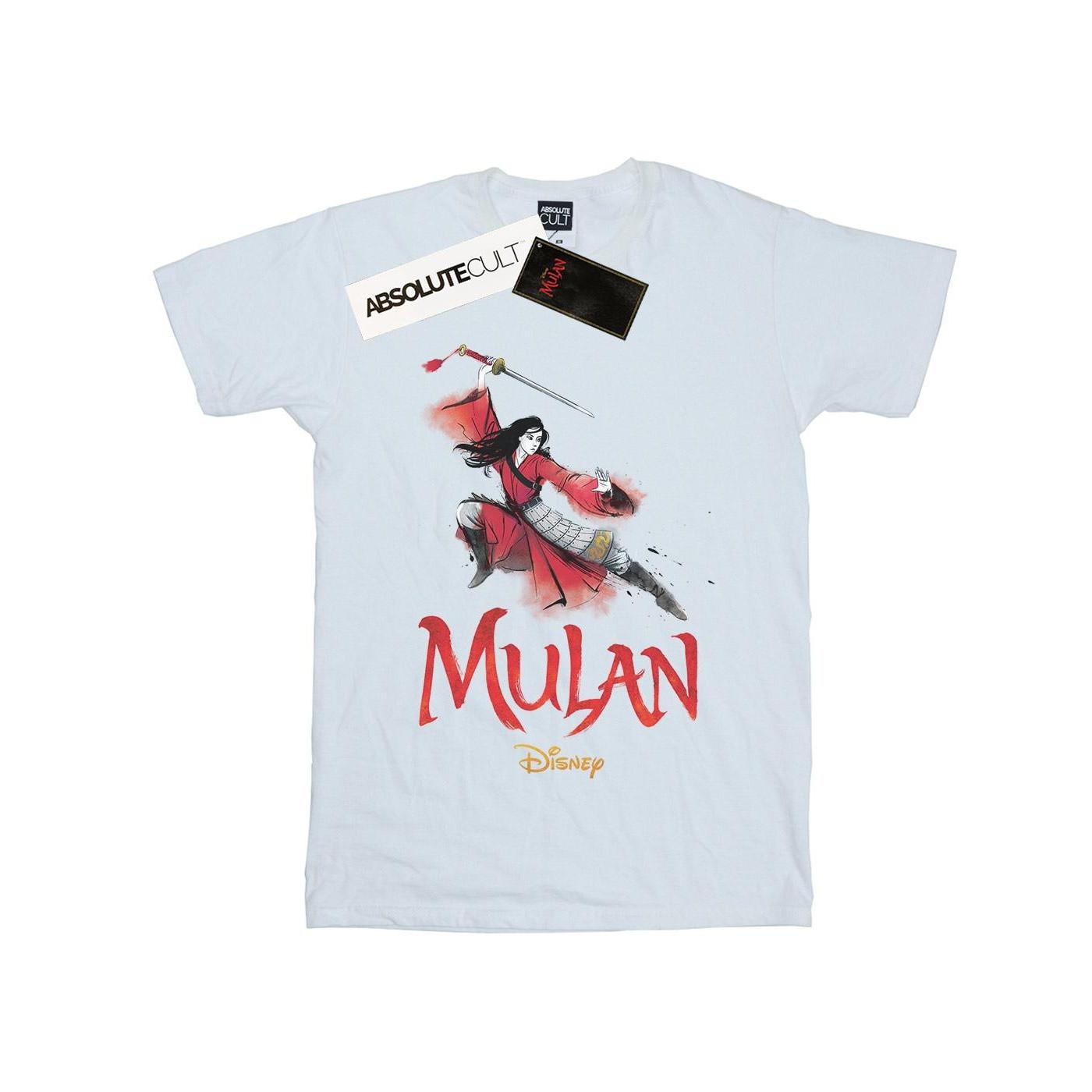 Image of Mulan Movie Pose Tshirt Mädchen Weiss 128