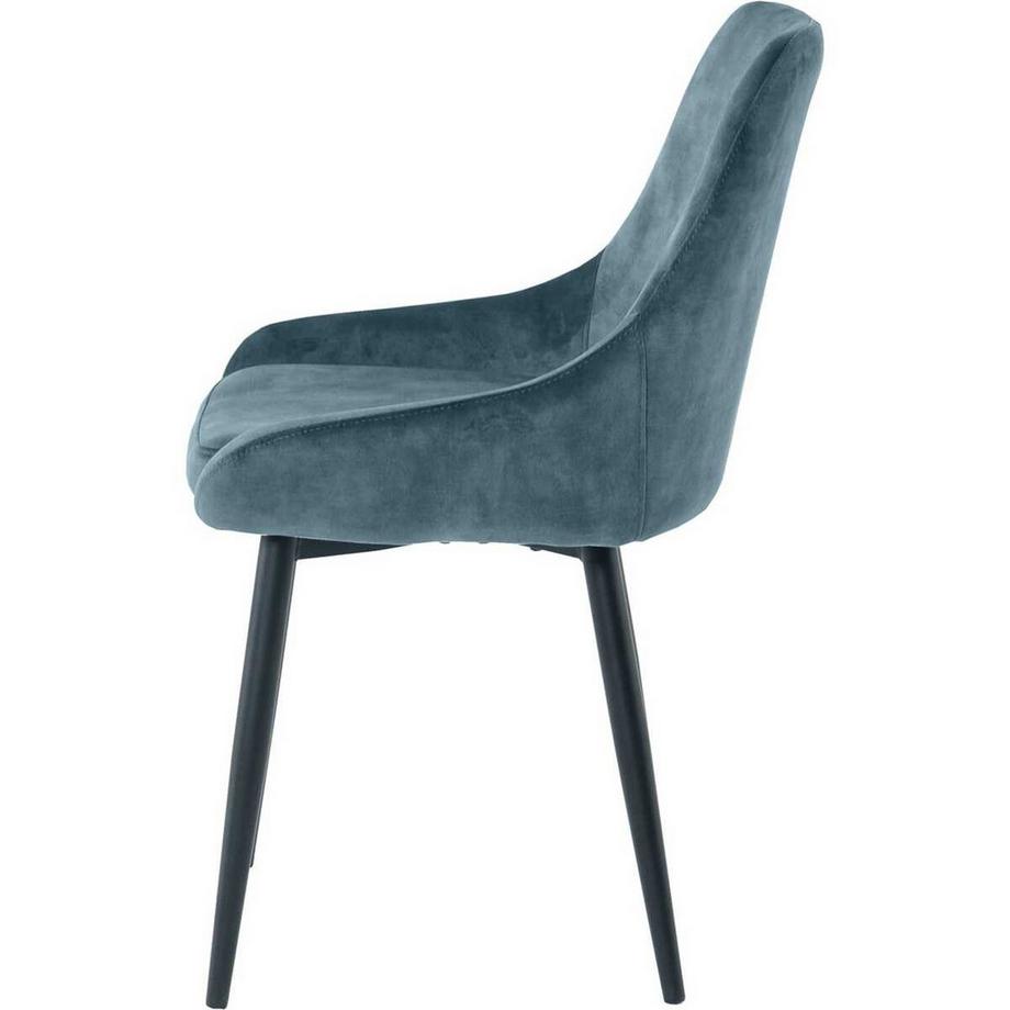 mutoni Sedia da pranzo Jokra blu (set di 2)  