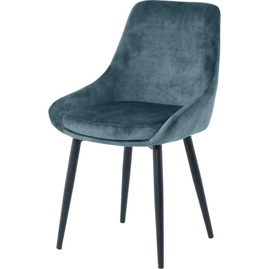 mutoni Sedia da pranzo Jokra blu (set di 2)  