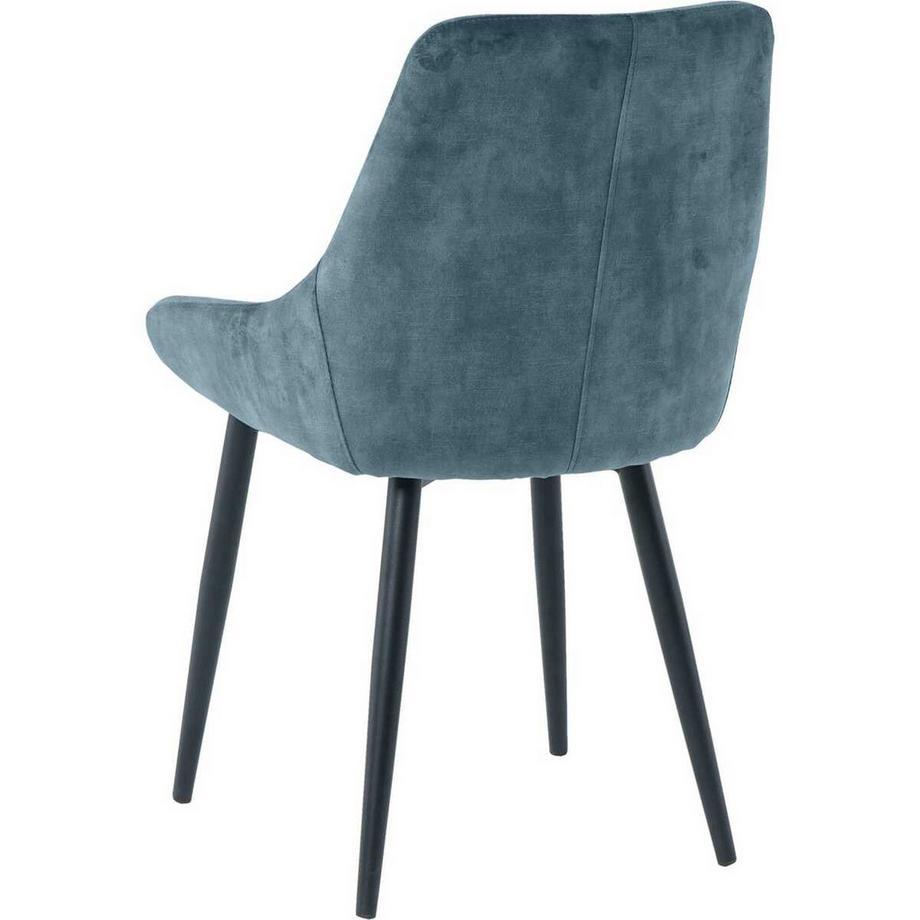 mutoni Sedia da pranzo Jokra blu (set di 2)  