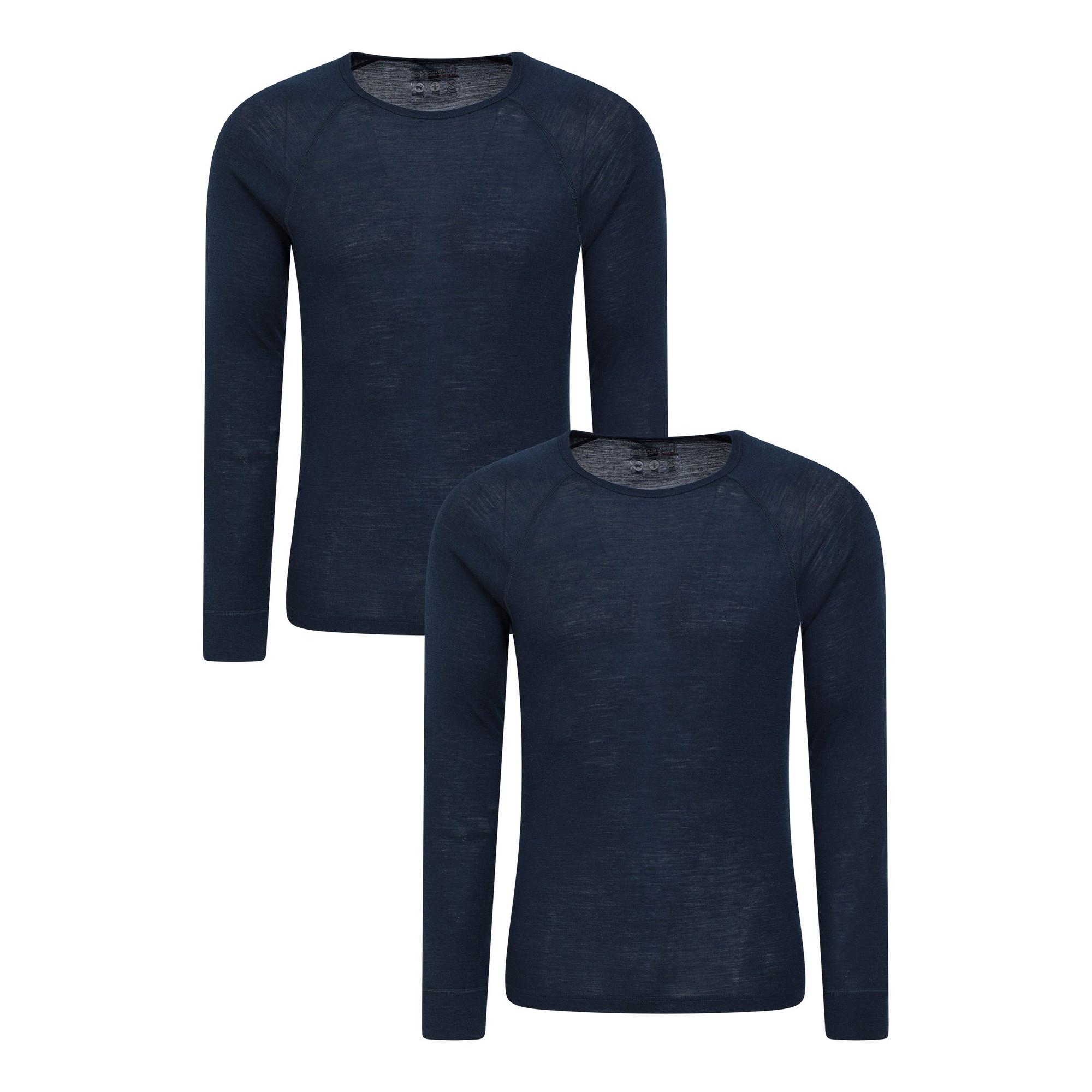 Image of Base Layer Oberteil (2erpack) Herren Marine XL