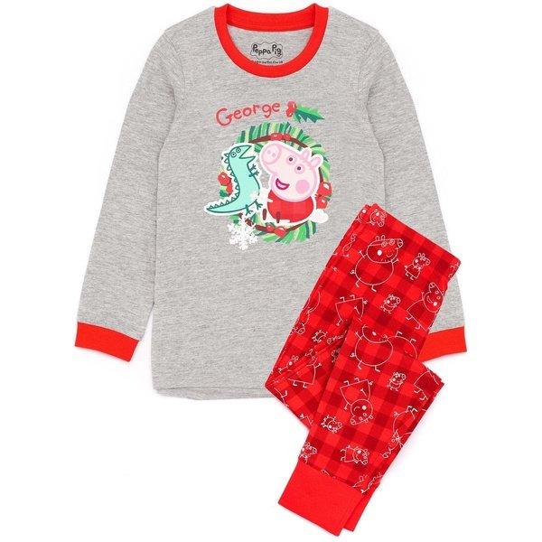 Image of Schlafanzug Weihnachtliches Design Unisex Rot Bunt 110