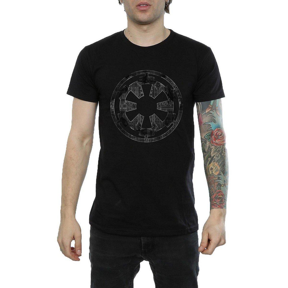 Image of Galactic Empire Plans Tshirt Herren Schwarz S