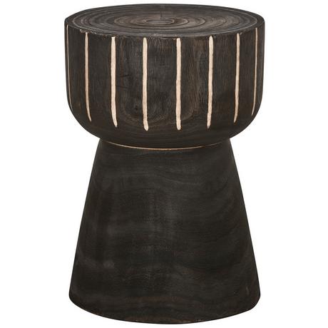 mutoni Table d'appoint Philip marron foncé  