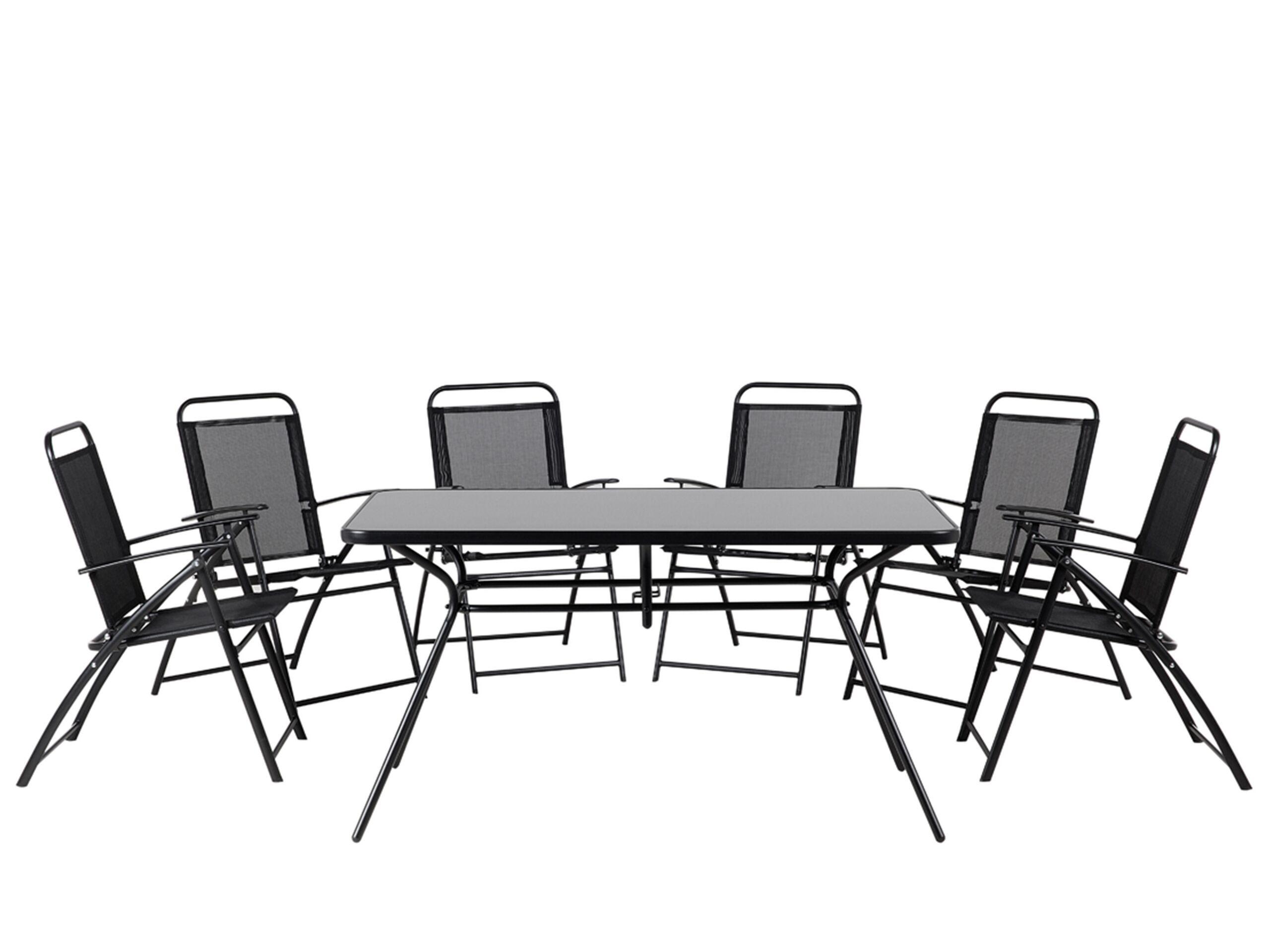 Image of Essgruppe für 6 Personen aus Stahl Industriell LIVO Essgruppe für 6 Personen aus Stahl Industriell LIVO